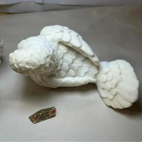 Set of 2 Vintage A Santini White Alabaster Marble Doves  Figurine Made in Italy - Picture 10 of 10